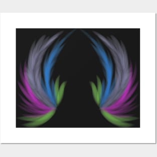Colorful Feathers Posters and Art